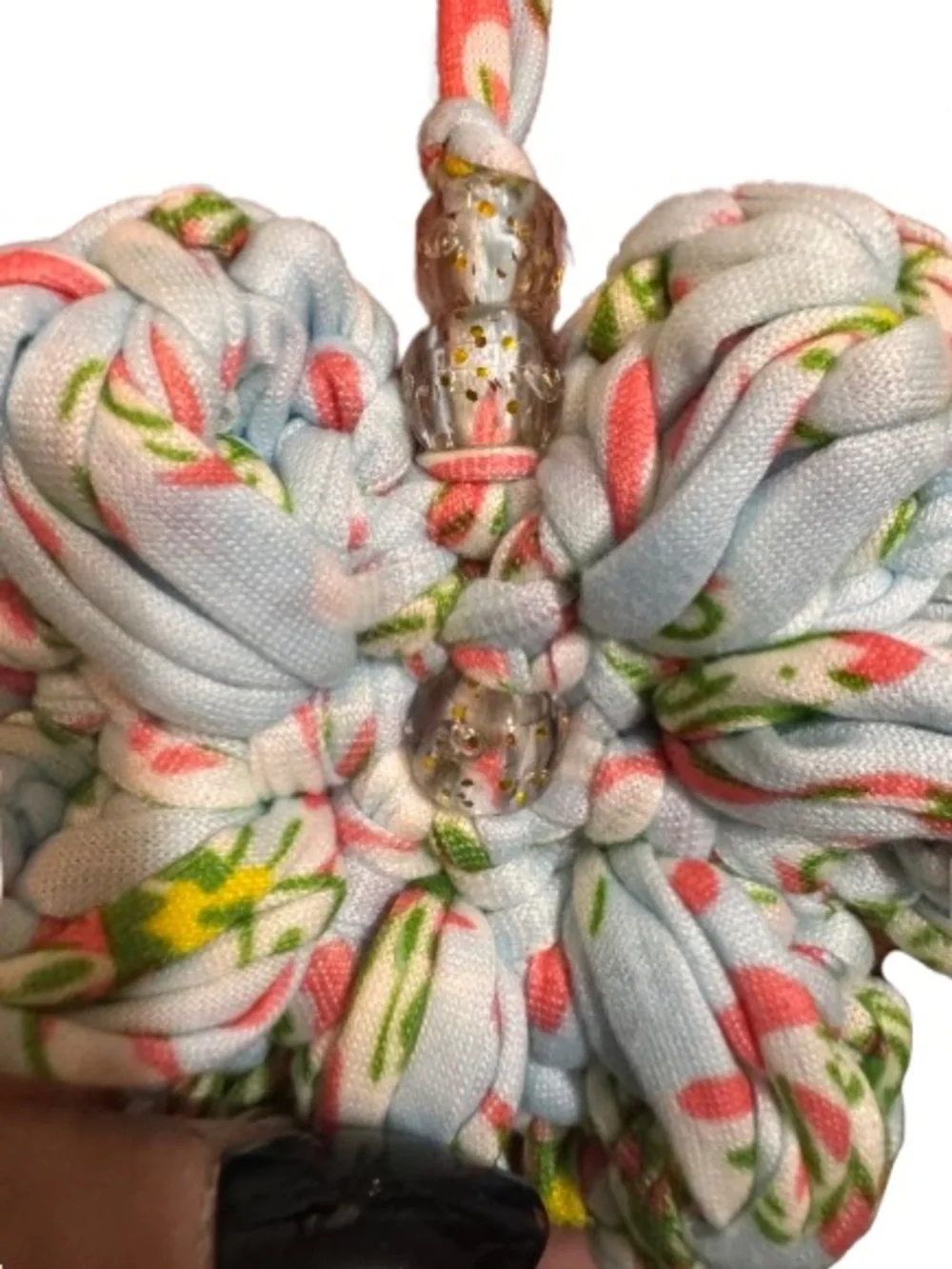 Handmade Crochet Floral Bag Charm - Choice of 1 - Picture 4 of 10